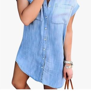 Zilcremo via Amazon | Ombré Chambray Dress | XL